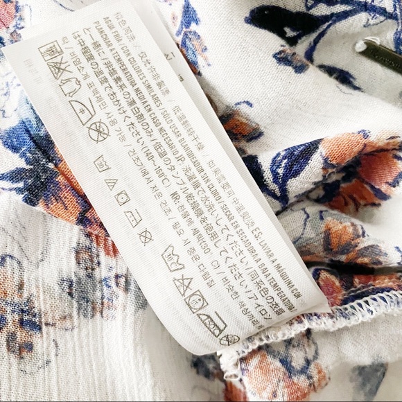 A&F Floral Print Surplice Halter Tank Top - Picture 9 of 12